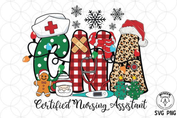 CNA Retro Christmas Graphics for Crafts