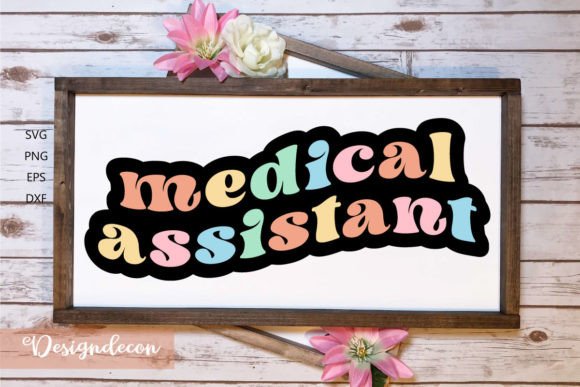 Medical Assistant SVG: Retro Graphics for Crafts