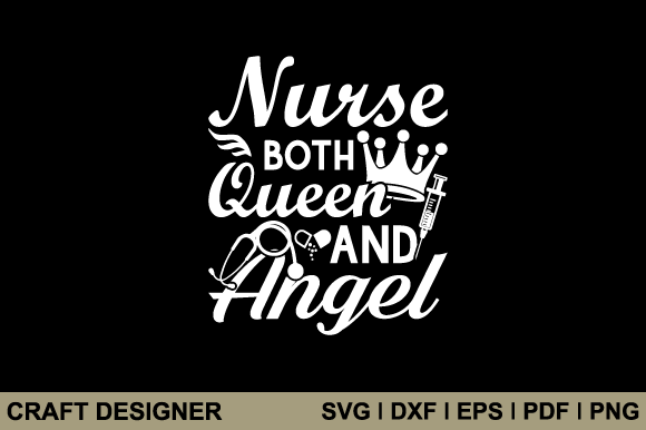 Nurse Queen Angel Graphics for Crafts