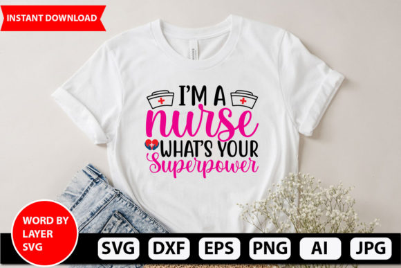 Nurse Superpower SVG: Pro Graphics for Crafts
