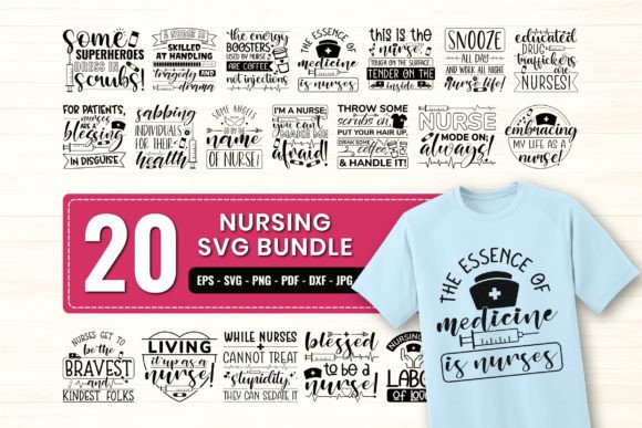 Nursing Student SVG Bundle: Graphics for Crafts