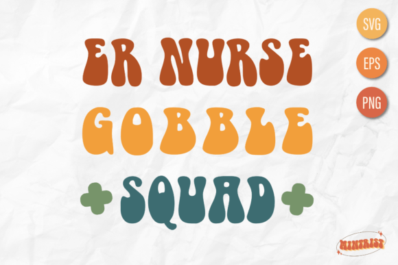 Retro Nurse Thanksgiving Graphics for Crafts