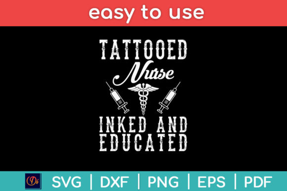 Tattooed Nurse Svg for Crafts Graphics