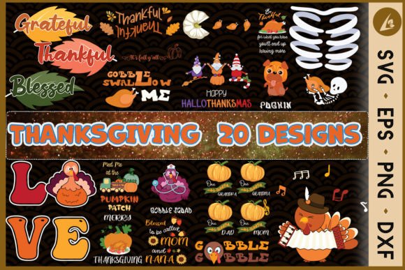 Thanksgiving Bundle SVG: Graphics for Crafts